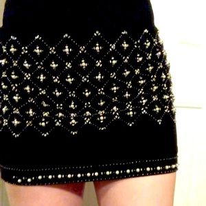 Beaded black skirt